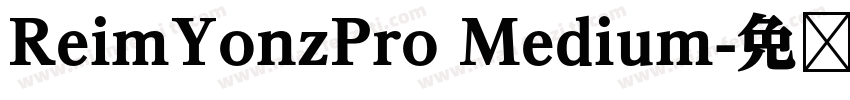 ReimYonzPro Medium字体转换